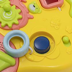 BABY MIX Dětské hrající chodítko růžové