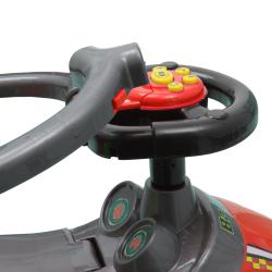 Baby Mix Dětské odrážedlo s vodící tyčí 3v1 Mega Car červené