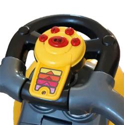 Baby Mix Dětské odrážedlo s vodící tyčí 3v1 Mega Car červené (poškozený obal)