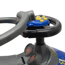 Baby Mix Dětské odrážedlo s vodící tyčí 3v1 Mega Car modré