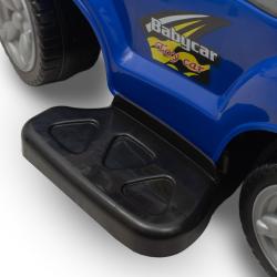Baby Mix Dětské odrážedlo s vodící tyčí 3v1 Mega Car modré