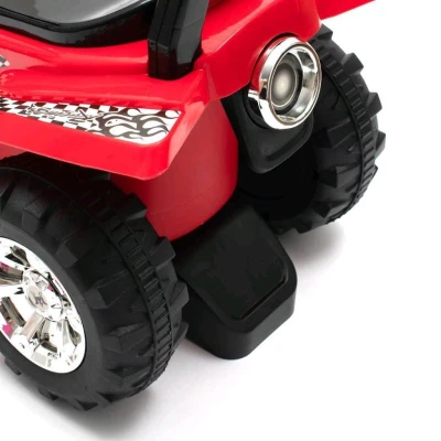 BABY MIX Dětské odrážedlo se zvukem Čtyřkolka šedá