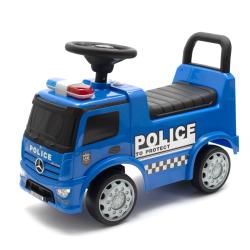 BABY MIX Dětské odrážedlo se zvukem Mercedes POLICE modré