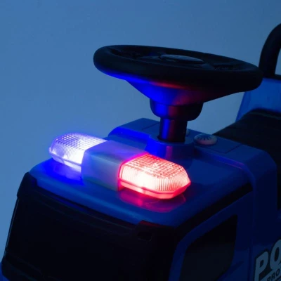 BABY MIX Dětské odrážedlo se zvukem Mercedes POLICE modré
