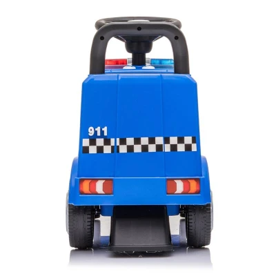 BABY MIX Dětské odrážedlo se zvukem Mercedes POLICE modré