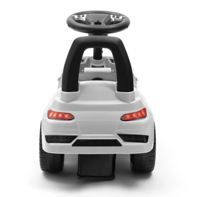 BABY MIX Dětské odrážedlo se zvukem RACER bílé