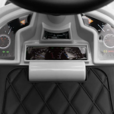 BABY MIX Dětské odrážedlo se zvukem RACER bílé