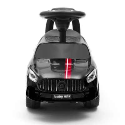 BABY MIX Dětské odrážedlo se zvukem RACER černé