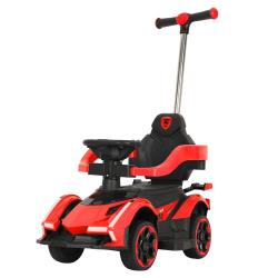 BABY MIX Dětské odrážedlo Speed s vodící tyčí červené BABY MIX Dětské odrážedlo Speed s vodící tyčí červené