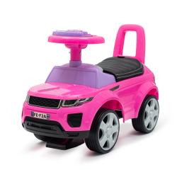 Baby Mix Dětské odrážedlo SUV Prime růžové v kůži Baby Mix Dětské odrážedlo SUV Prime růžové v kůži