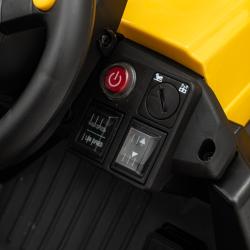 Baby Mix Dětský elektrický traktor CAT žlutý