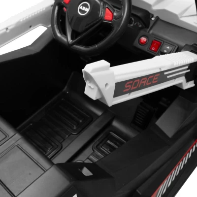 Baby Mix Elektrické autíčko Buggy Space bílá
