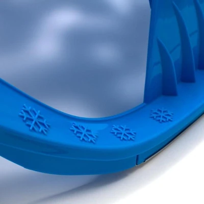 BABY MIX Plastové sáňky s opěradlem SNOW STAR růžové