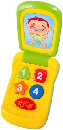 Baby mobil 14cm barevný vyklápěcí telefon pro miminko na baterie Světlo Zvuk Baby mobil 14cm barevný vyklápěcí telefon pro miminko na baterie Světlo Zvuk