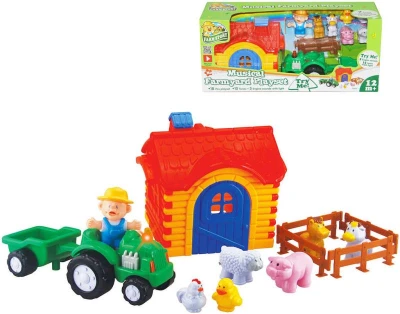 Baby set farmářský domek s traktorem a zvířátky na baterie Světlo Zvuk Baby set farmářský domek s traktorem a zvířátky na baterie Světlo Zvuk