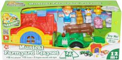 Baby set farmářský domek s traktorem a zvířátky na baterie Světlo Zvuk