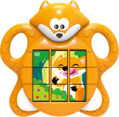 Baby skládačka liška přesouvací puzzle 3v1 na baterie Zvuk pro miminko Baby skládačka liška přesouvací puzzle 3v1 na baterie Zvuk pro miminko