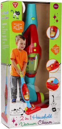 Baby vysavač dětský barevný 2v1 na baterie Světlo Zvuk pro miminko