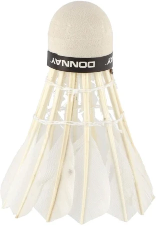 Badmintonové košíčky (míčky) péřové set 5ks bílé v tubě