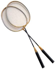 Badmintonový set 2 rakety Unison High 200 kovové v sáčku Badmintonový set 2 rakety Unison High 200 kovové v sáčku