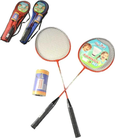 Badmintonový set pálka 63cm 2ks + míček ve vaku 2 barvy Badmintonový set pálka 63cm 2ks + míček ve vaku 2 barvy