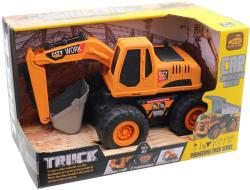 Bagr pracovní stavební stroj funkční na baterie Světlo Zvuk