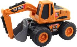 Bagr pracovní stavební stroj funkční na baterie Světlo Zvuk