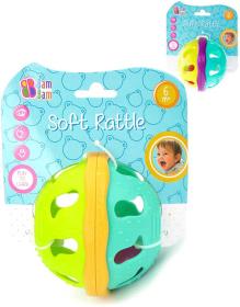 BAM BAM Baby chrastítko koule plast pro miminko BAM BAM Baby chrastítko koule plast pro miminko