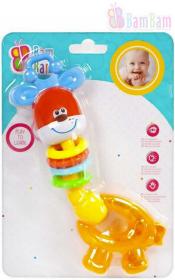Bam Bam Baby chrastítko ŽIRAFA kousátko pro miminko Bam Bam Baby chrastítko ŽIRAFA kousátko pro miminko