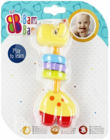 Bam Bam Baby chrastítko žirafka plast pro miminko
