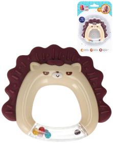 Bam Bam Baby Ježek 11cm chrastítko a kousátko pro miminko plast 2 barvy Bam Bam Baby Ježek 11cm chrastítko a kousátko pro miminko plast 2 barvy