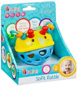 Bam Bam Baby měkké chrastítko brouček na baterie pro miminko Zvuk