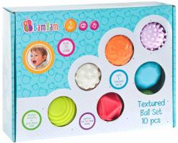 Bam Bam Baby míčky senzorické set 10ks pro miminko v krabici