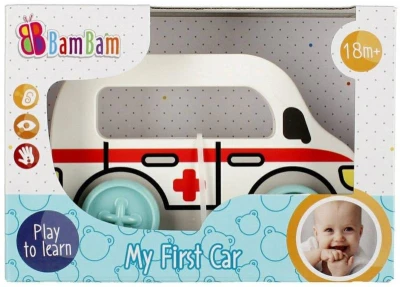 Bam Bam Baby moje první auto s úchytem policie/sanitka/autobus/taxi 4 druhy