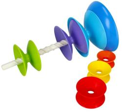 Bam Bam Baby Věž vzdělávací navlékací pyramida 35cm pro miminko plast