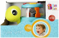 Bam Bam Baby Želva chrasticí hudební 15cm na baterie Zvuk plast