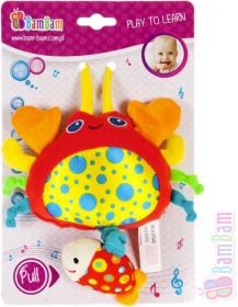 Bam Bam PLYŠ Baby přívěšek plyšový Krab hrající pro miminko Zvuk