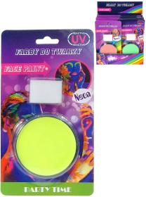 Barvy na obličej párty základní / UV neonové 12 barev