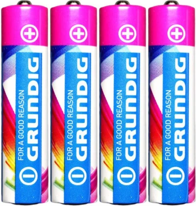 Baterie AAA alkalická mikrotužková LR03 1,5V set 4ks na kartě Grundig