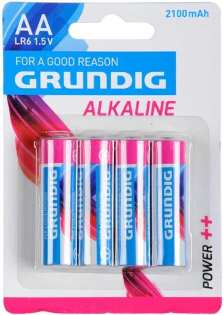 Baterie AAA alkalická mikrotužková LR03 1,5V set 4ks na kartě Grundig