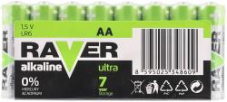 Baterie RAVER LR6/AA Alkaline Ultra 1,5V set 8ks ve fólii