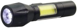 Baterka mini černá pracovní svítilna na dobíjecí baterii USB 2v1 Světlo