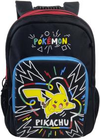 Batoh dětský školní velký Pokémon Pikachu černý na záda