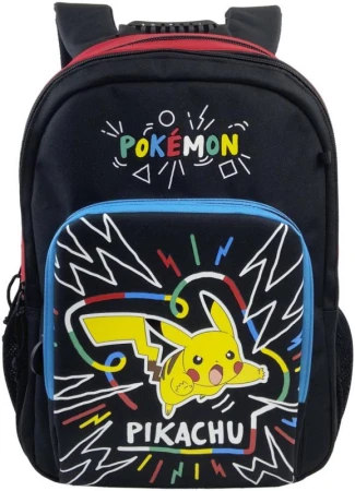 Batoh dětský školní velký Pokémon Pikachu černý na záda Batoh dětský školní velký Pokémon Pikachu černý na záda