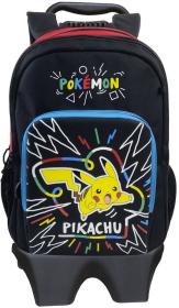 Batoh dětský školní velký Pokémon Pikachu černý na záda