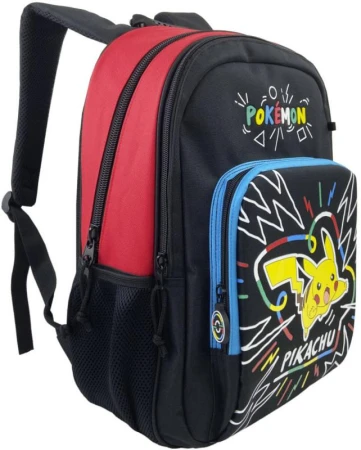 Batoh dětský školní velký Pokémon Pikachu černý na záda