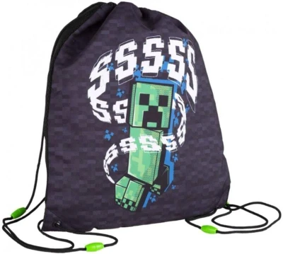Batoh dětský stahovací 31x36cm sportovní vak na záda Minecraft Creeper Batoh dětský stahovací 31x36cm sportovní vak na záda Minecraft Creeper