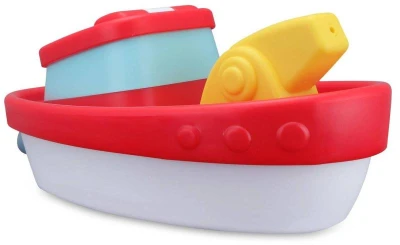 BBurago Junior baby člun hasičský do vody do vany na baterie