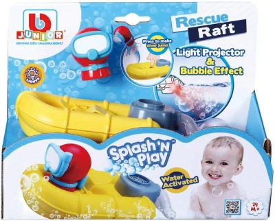 BBurago Junior baby člun záchranářský do vody do vany na baterie Světlo