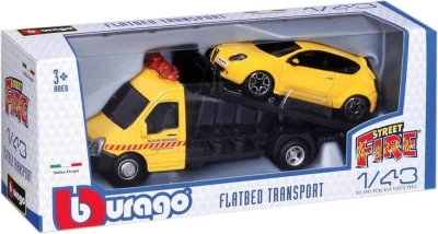 BBurago Odtahová služba set 2 auta v krabici model 1:43 kov